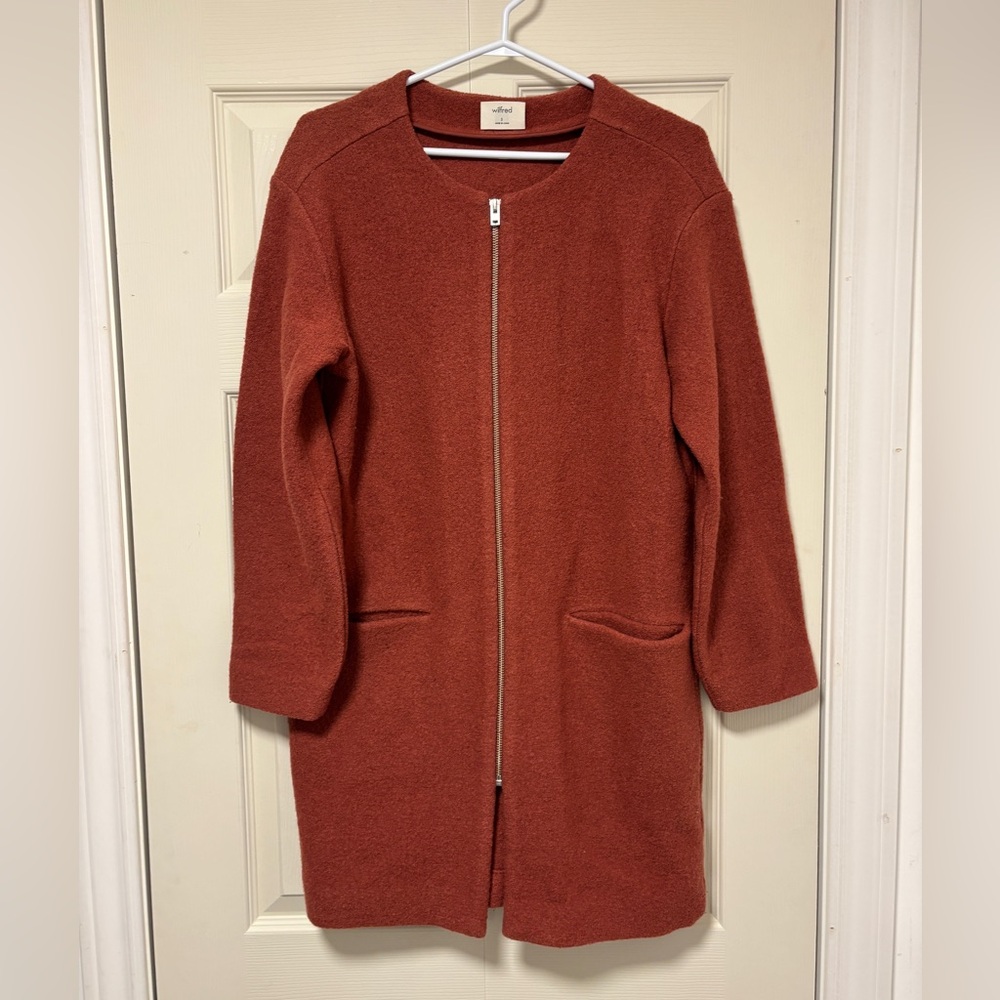 Wilfred 100% Marino Wool Jacket in Rust